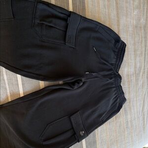 Men's Black Cargo Jogger Pants